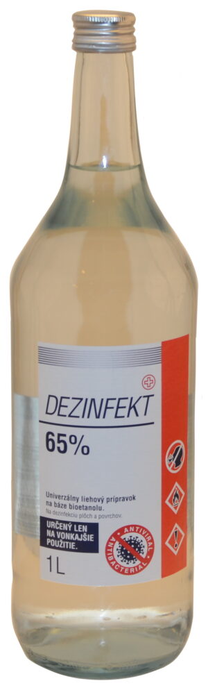 Dezinfekčný roztok na báze alkoholu na priame použitie v dávkovači dezinfekcie; 1l