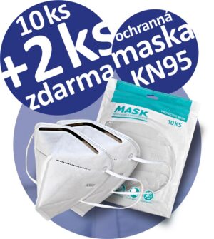 Ochranná maska na tvár triedy KN95-FFP2; balenie 10 ks